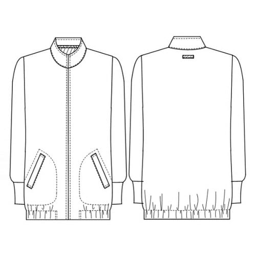 ジップアップブルゾン Dネイビー L