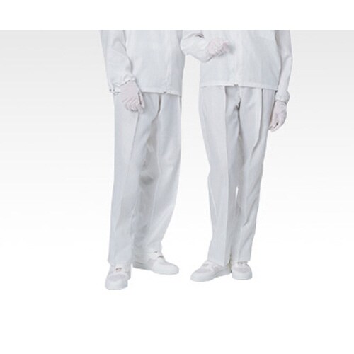 無塵衣・AS349C 男女兼用パンツ 白 4L