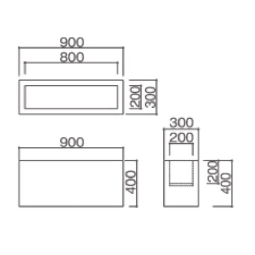 スクエアD300トイボックス 黄緑