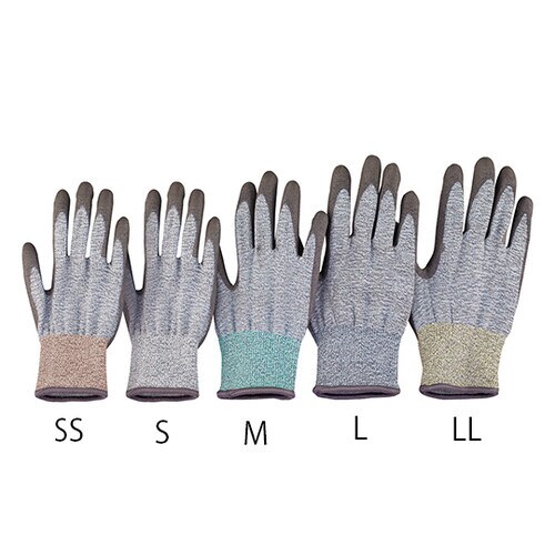 アズツール耐切創手袋(レベル3・コート有) 緑 M