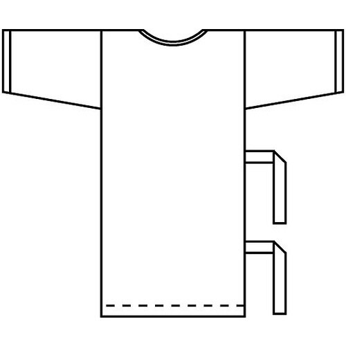 検診衣 サックス L