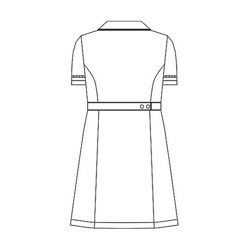 ワンピース半袖 サックス 4L