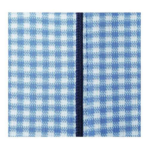 ニットシャツ ブルー S