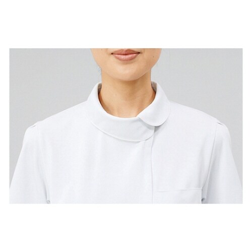 ナースジャケット 半袖 白 サイズ/L