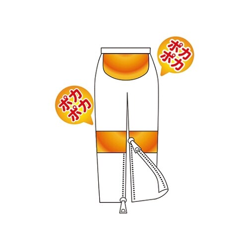 紳士裾ファスナー付タイツ グレー M