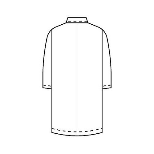 レディス診察衣W型 長袖 サックス L