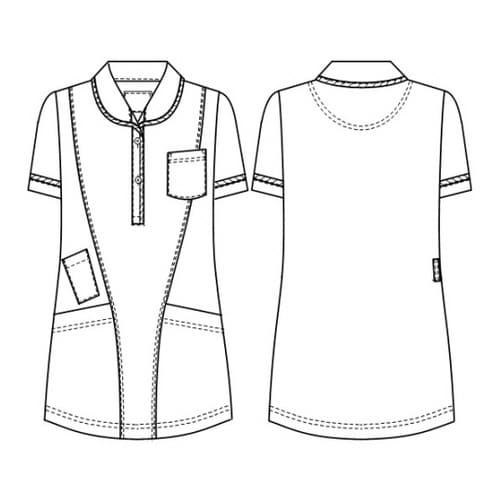 ニットシャツ ピンク S