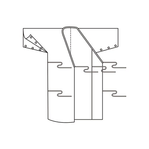 紳士らくらくガーゼねまき 柄おまかせ M