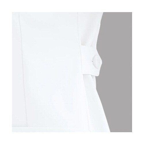 ワンピース半袖 ホワイトxネイビー 4L