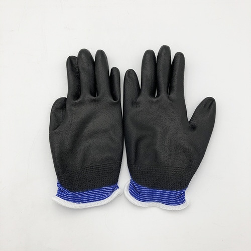 アズツール青色PUコート手袋(18G) 白