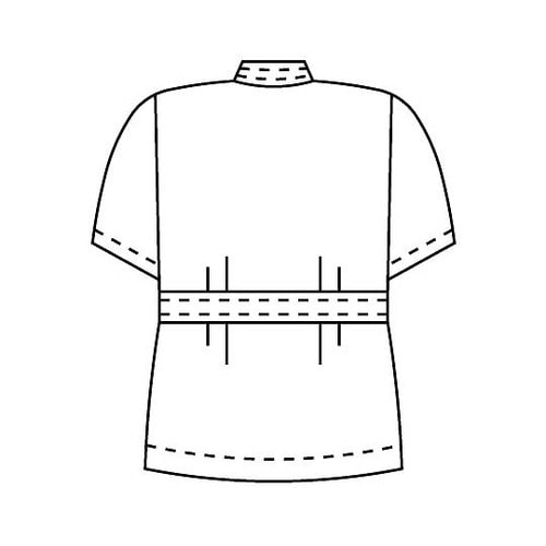 レディス医務衣 半袖 白 3L
