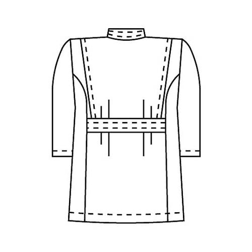 メンズ医務衣 七分袖 サックス 3L