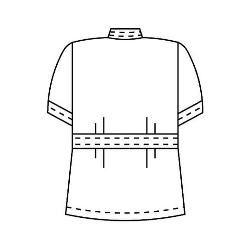 レディス医務衣 半袖 ピンク 4L