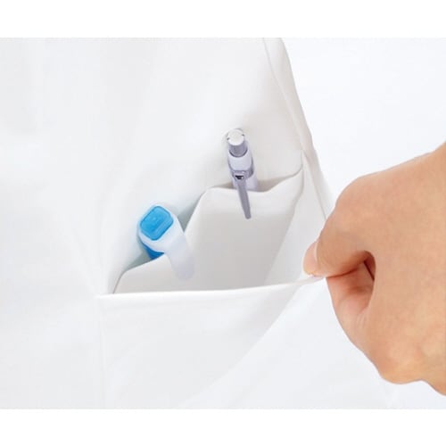 診察衣 レディス 長袖S 白