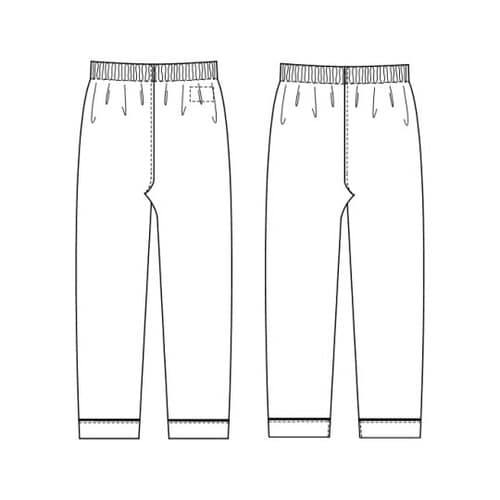 患者衣ズボン ベージュ M