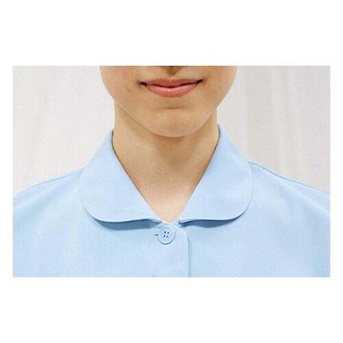 ナースジャケット 半袖 サックス