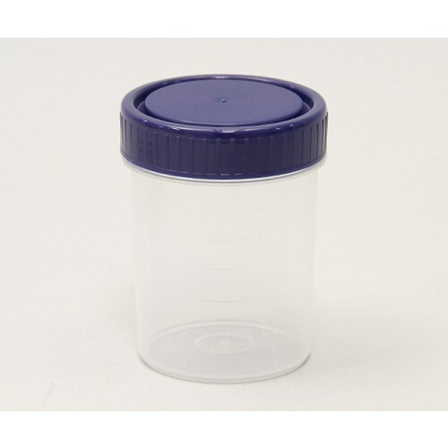 滅菌サンプル容器(個包装タイプ) 青 120mL
