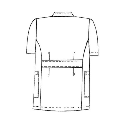 メンズ医務衣半袖 白 5L