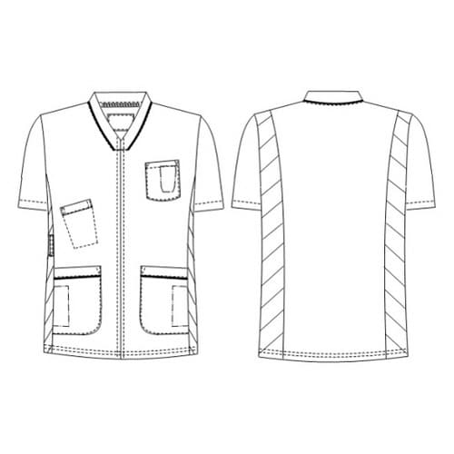 男女兼用上衣 Sグレー BL