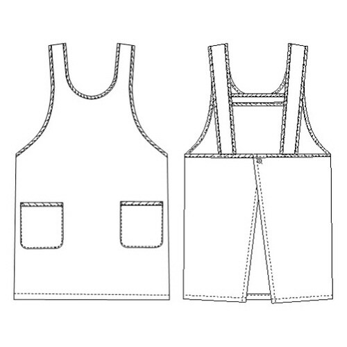 ケアガウン ブルー M