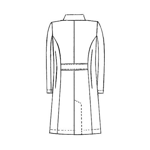 レディス診察衣Sハーフ丈 サックス 3L