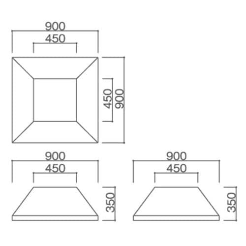 スクエア共通マウンテンマット 黄