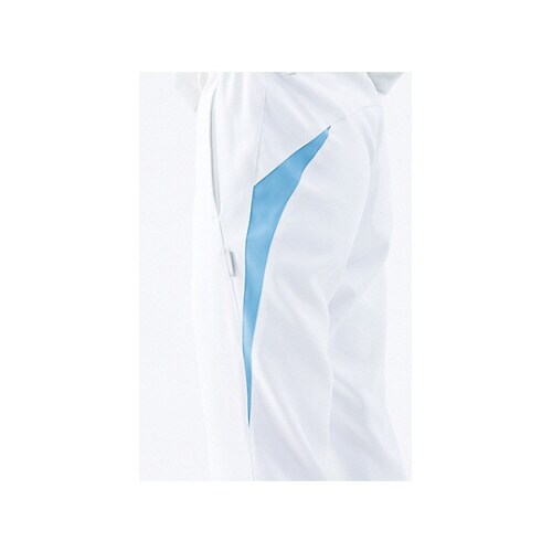 メンズパンツ ホワイト×ブルー