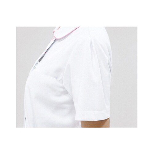 ナースワンピース 半袖 白/ピンク