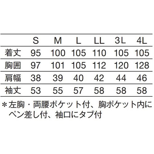レディス診察衣S型 長袖 白 LL
