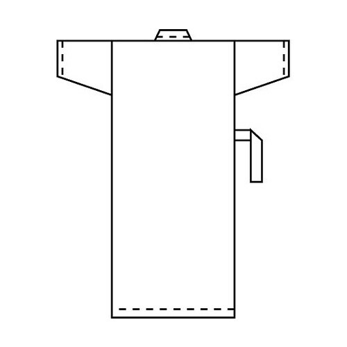 患者衣ガウン式 ベージュ 3L