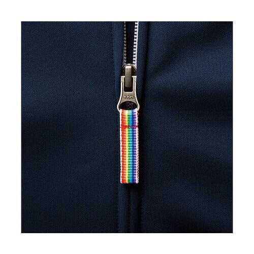 ジャージジャケット ネイビーxグレー M