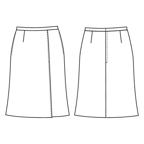 スカート ネイビー LL