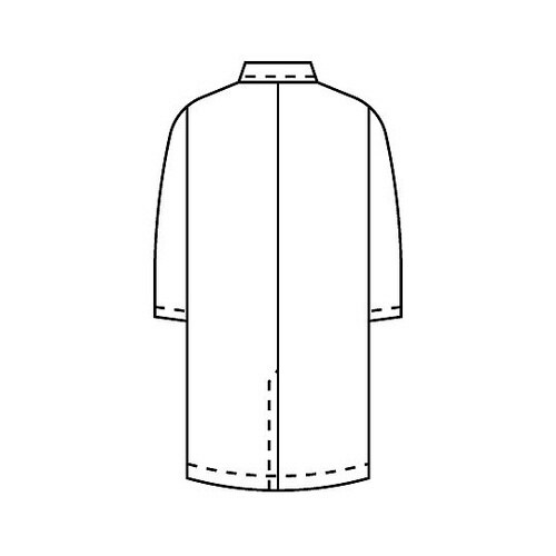 メンズ診察衣W型長袖 白 3L