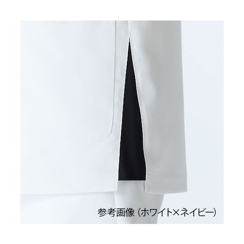 メンズジャケット半袖 ホワイトxネイビー 4L