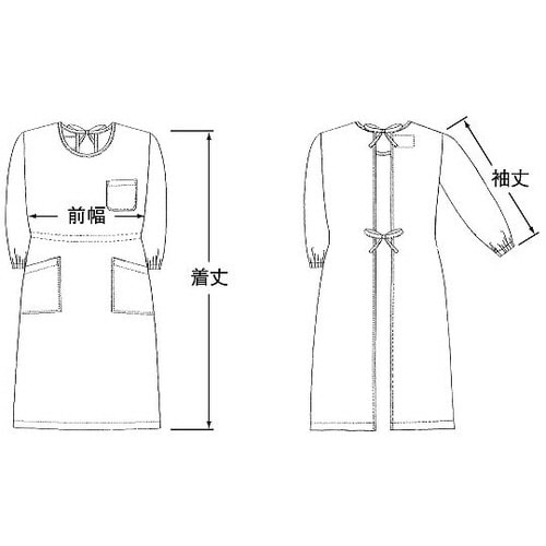予防衣 七分袖 白 L