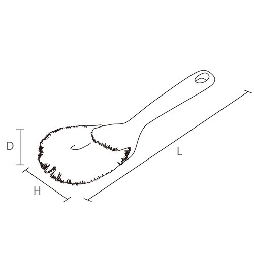 ダブルスパイラルタワシロング(PBT毛)青