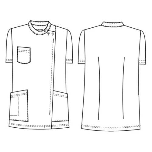 女子横掛半袖 ブルー M