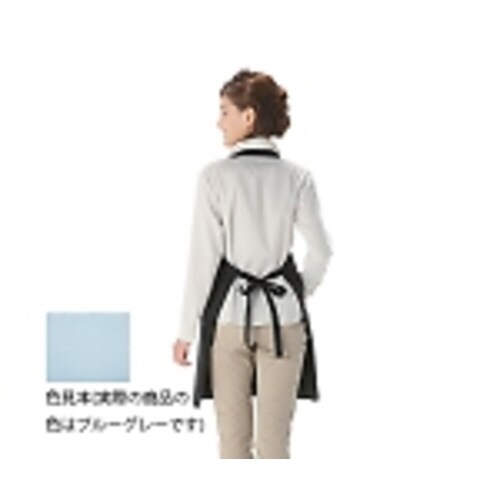 透湿エプロン 首掛け ブルーグレー