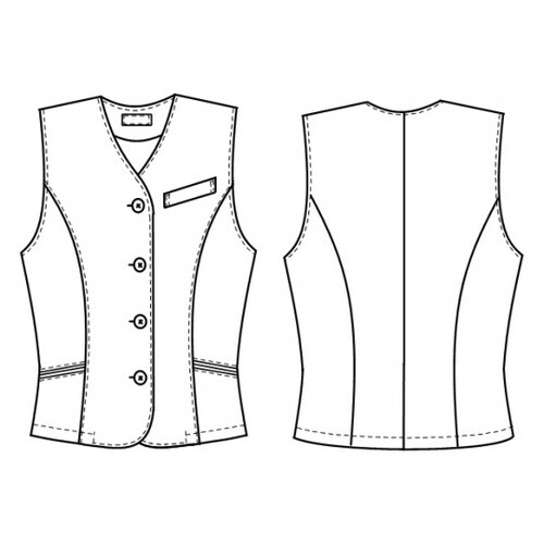 女子ベスト グレー EL