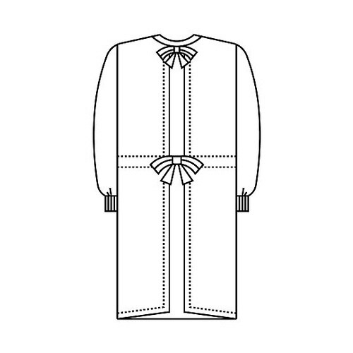 メンズ手術衣 ブルー LL