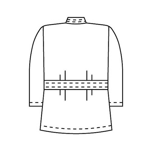 レディス医務衣七分袖 白 M