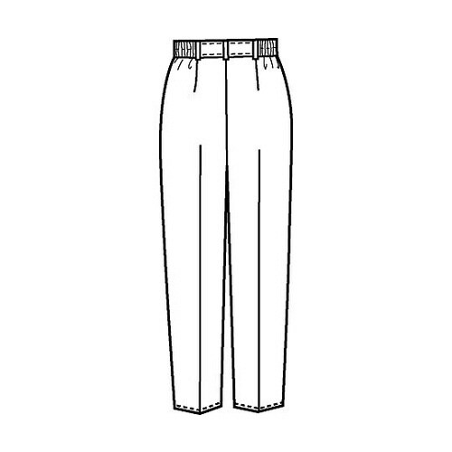 レディスツータックパンツ 黒 4L