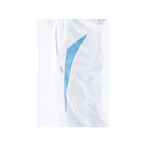 メンズパンツ ホワイト×ブルー