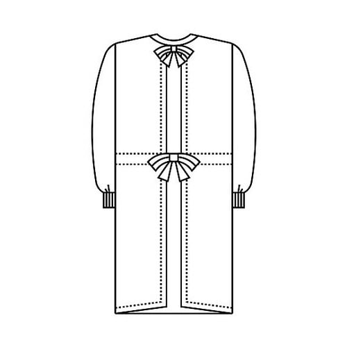 メンズ手術衣 グリーン L