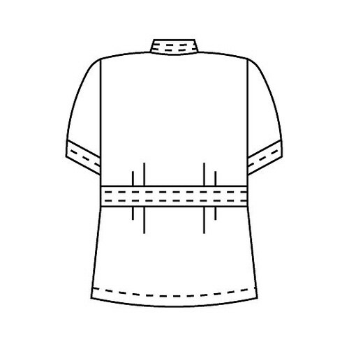 レディス医務衣 半袖 白 L