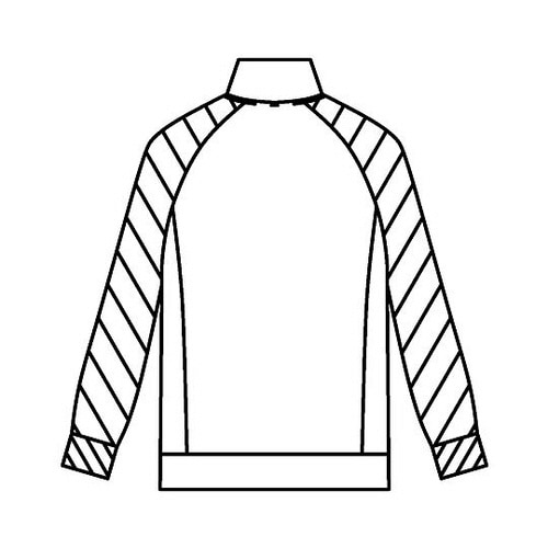 ジャージジャケット ネイビーxグレー 3L