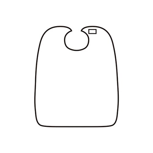 食事用エプロン グリーン 丈100cm