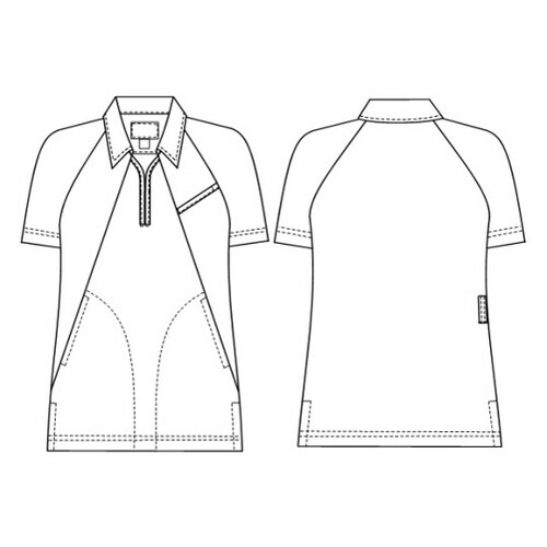 ニットシャツ ブルー BL