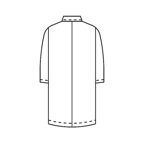 レディス診察衣S型 長袖 白 S