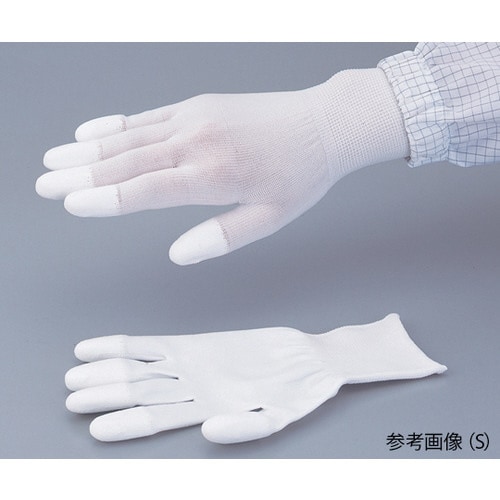 PUコートナイロン手袋(指先コート) 5双入 L